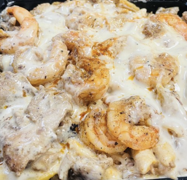 ALFREDO (PASTA) (Cajun Chicken and Shrimp)